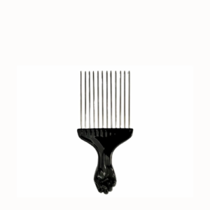 Pente Garfo Metal Afro Dente Aço Black Power