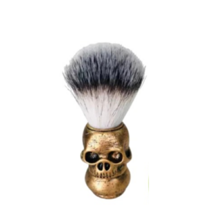 Pincel De Espuma de Barbear Caveira Bronze Cod 1714