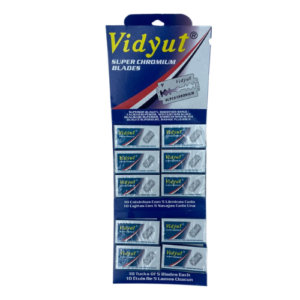 Lâmina de barbear vidyut super chromium cartela c/50 unid