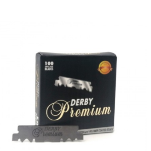 100 Lâminas De Barbear Derby Premium 1/2 Meia Lâmina
